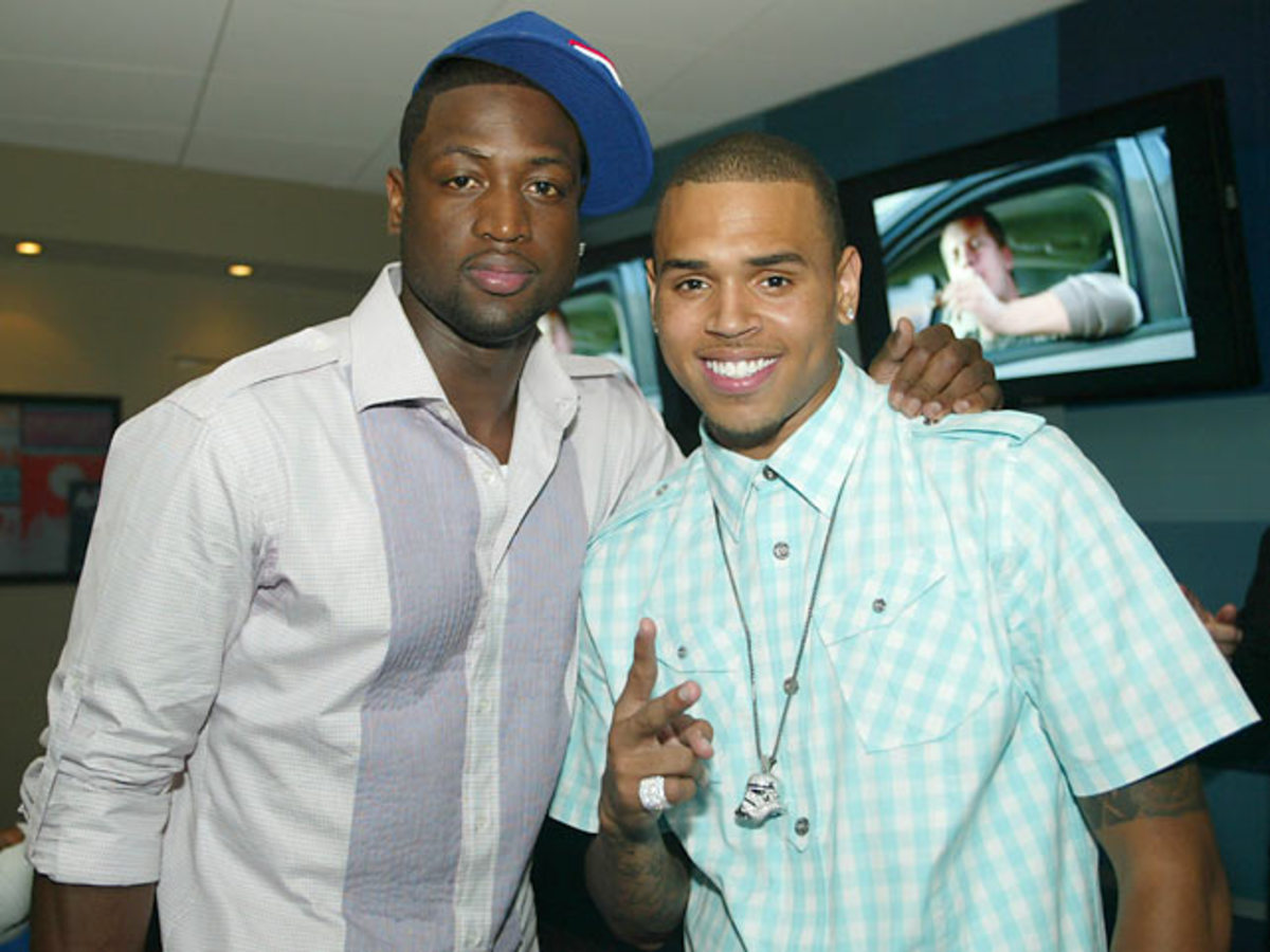  Dwyane Wade and Chris Brown