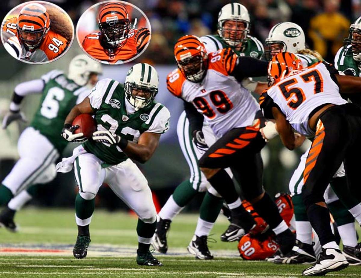 Bengals defensive line/linebackers vs. Jets running backs