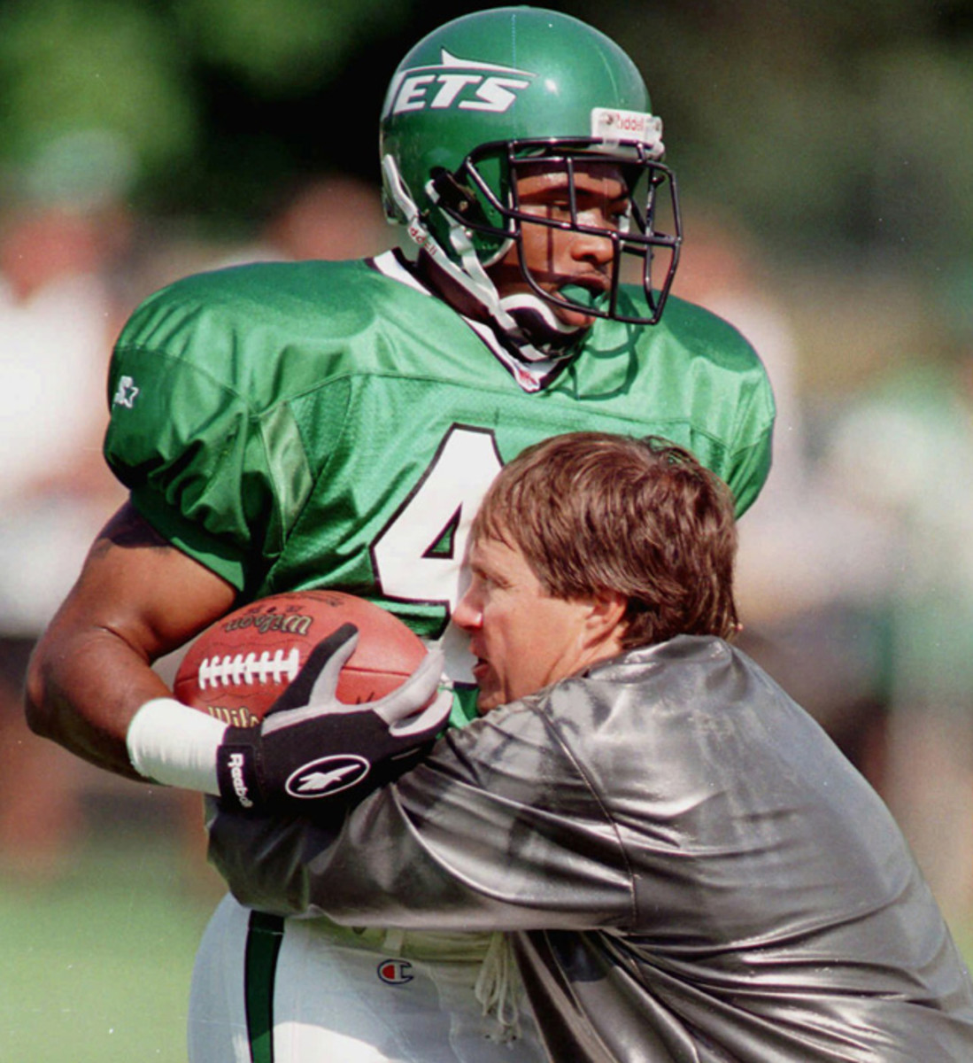 Bill Belichick and Marcus Coleman