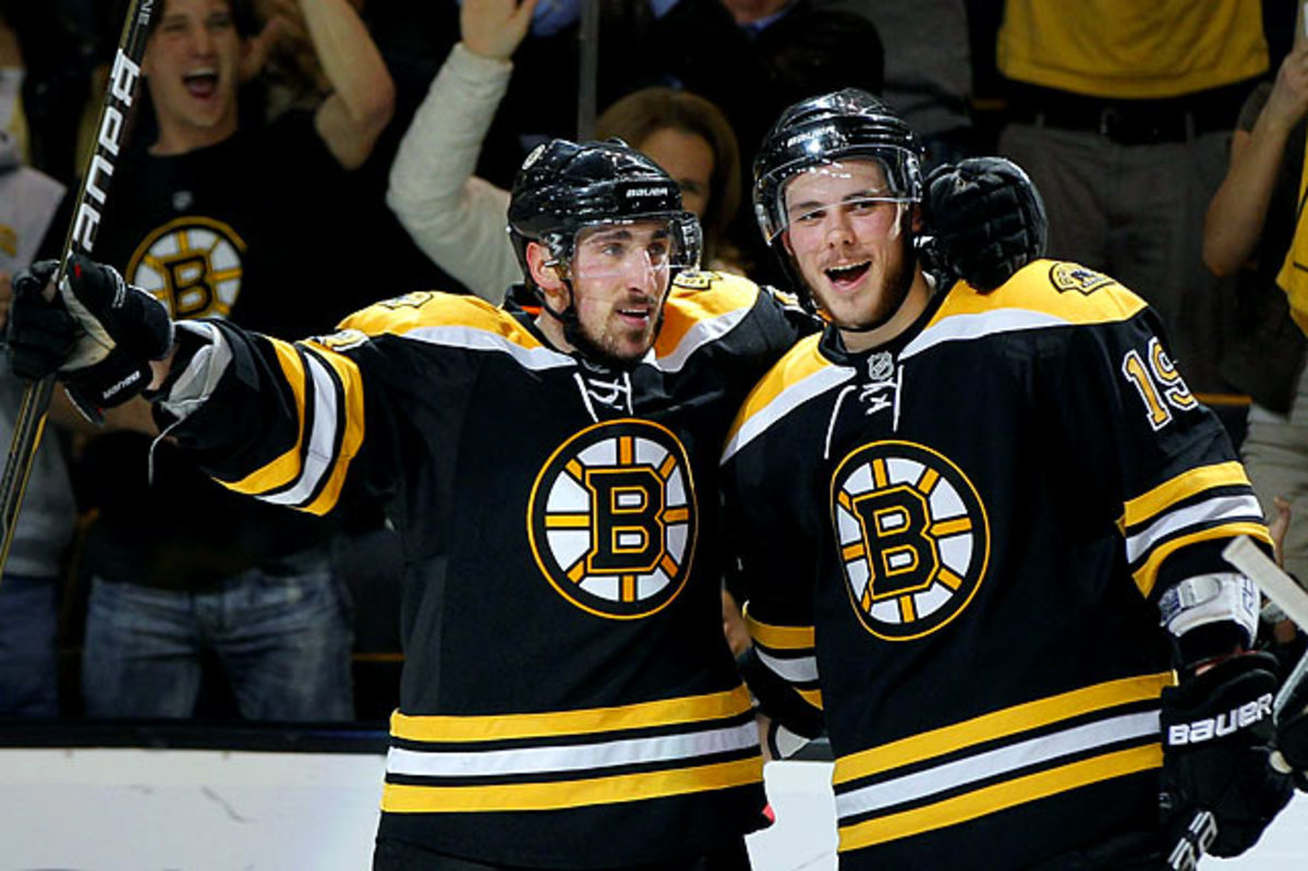 Brad Marchand and Tyler Seguin