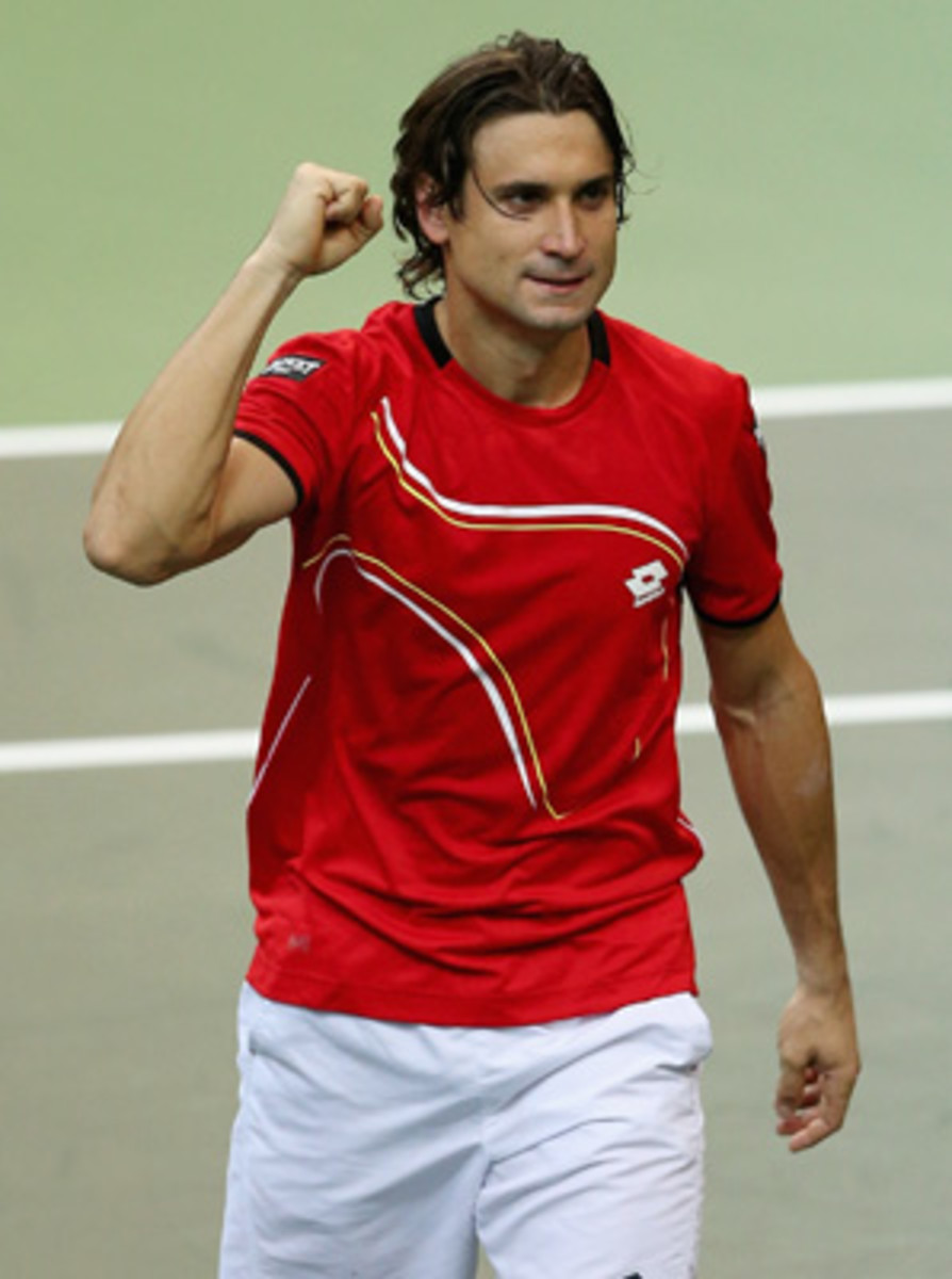 David Ferrer improved his career record to 6-3 against Tomas Berdych.