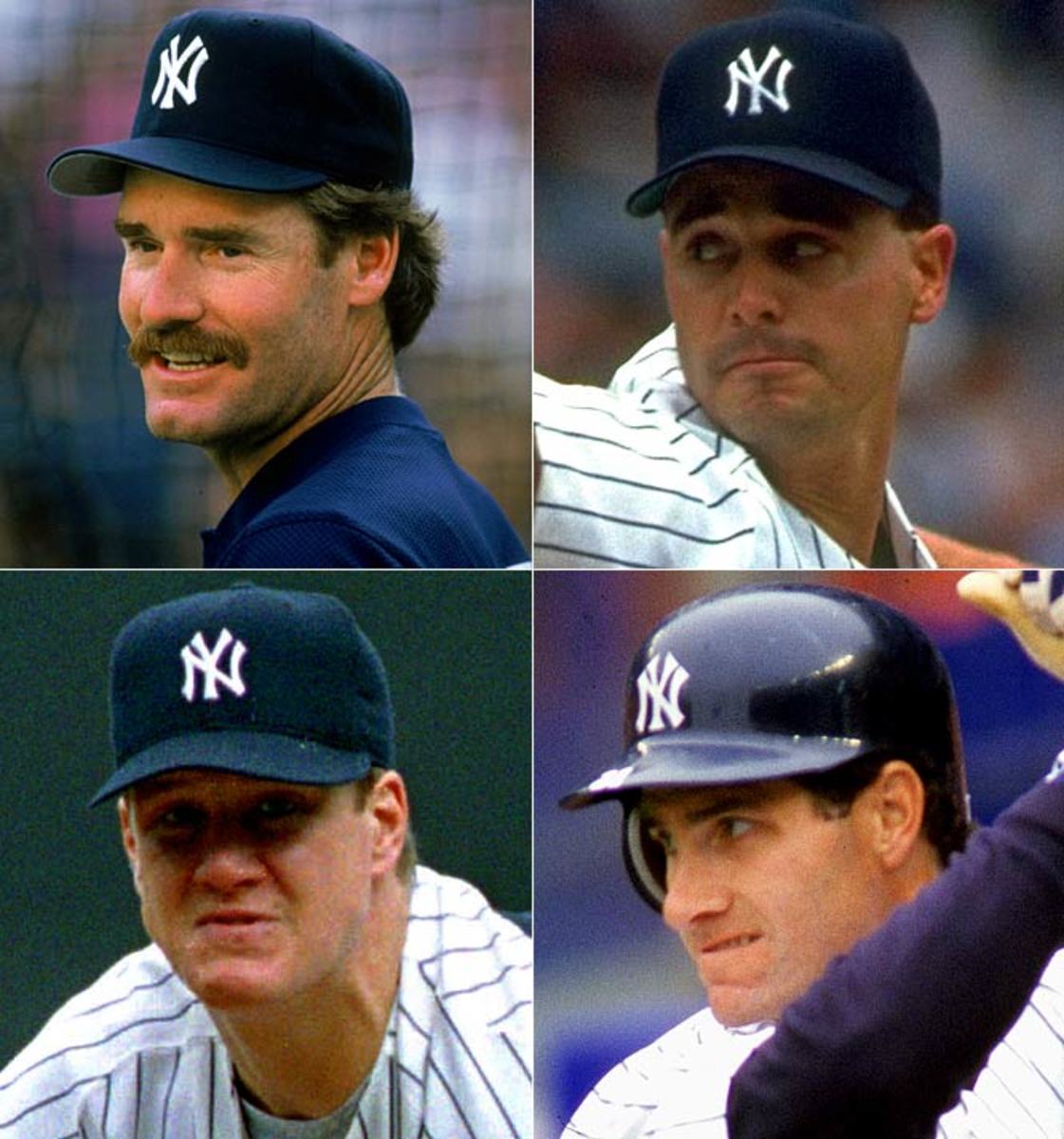 Wade Boggs, Jimmy Key, Jim Abbott, and Paul O'Neill