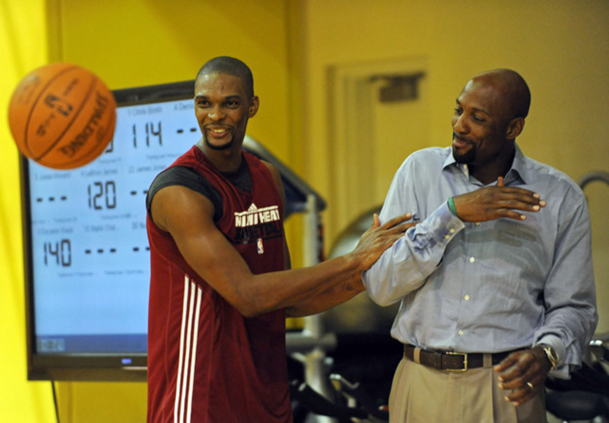 Chris Bosh and Alonzo Mourning