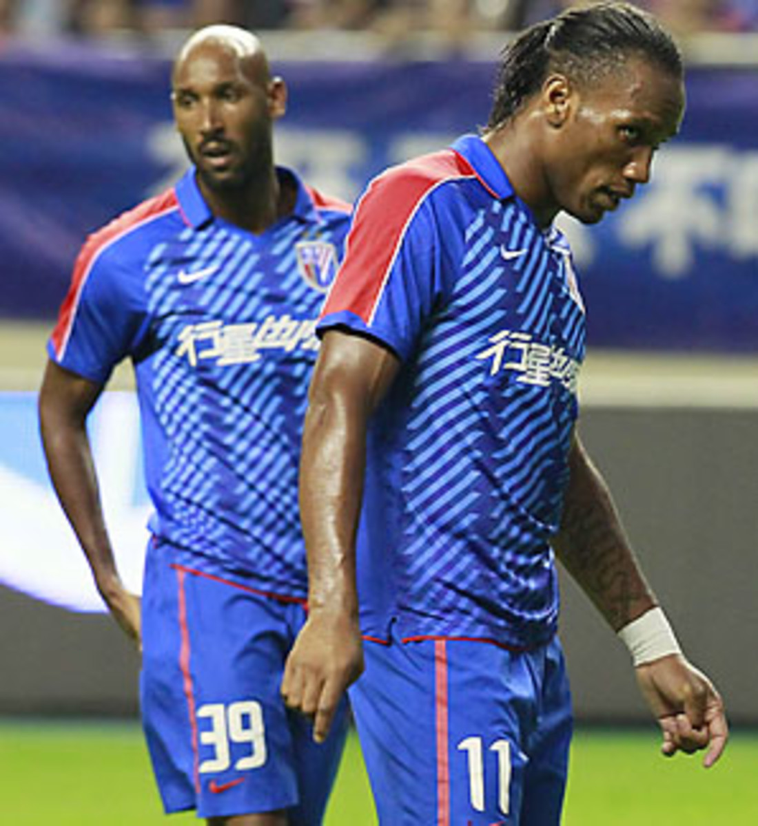 Nicolas Anelka (left) and Didier Drogba may be headed elsewhere come the January transfer window.