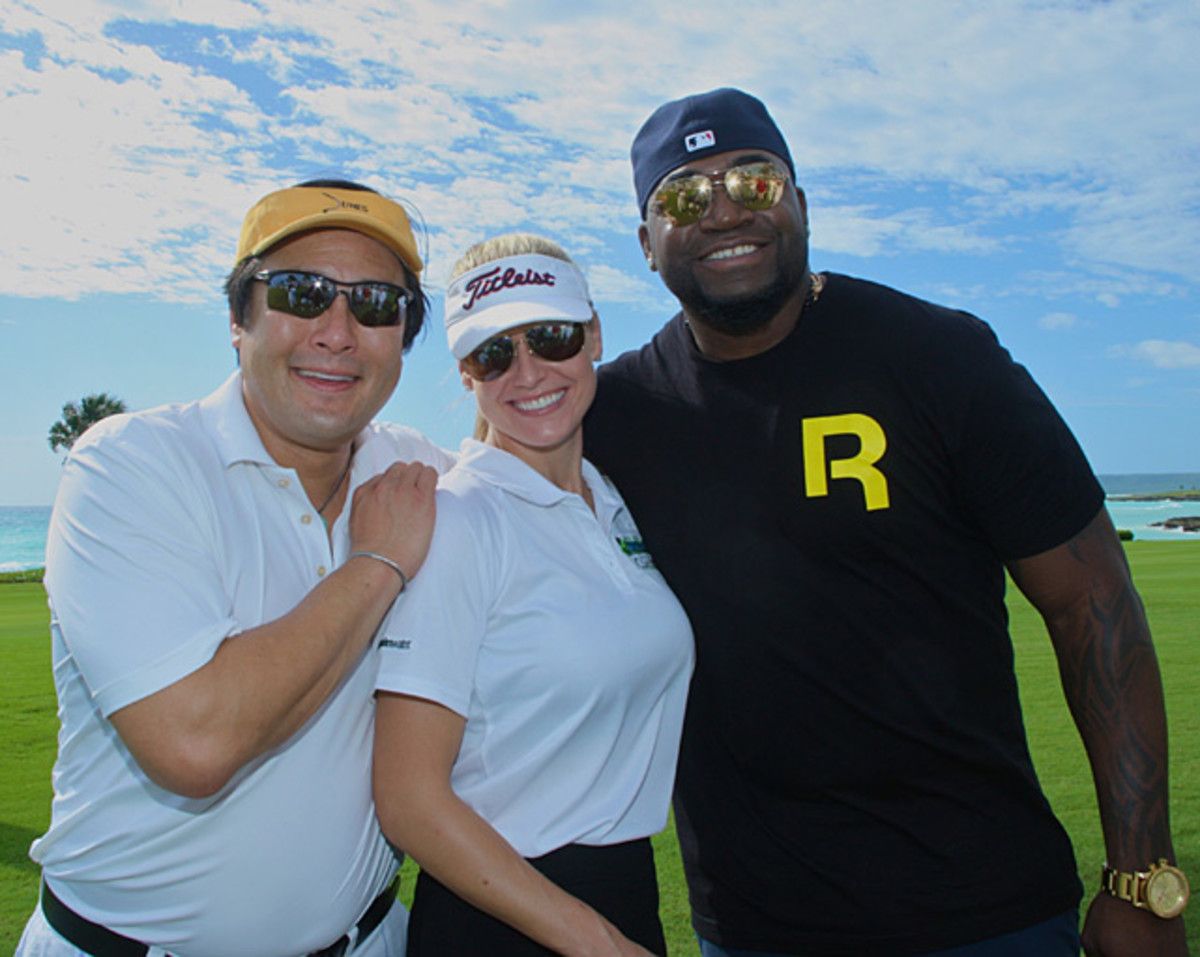 Sam Page, Heidi Watney and David Ortiz