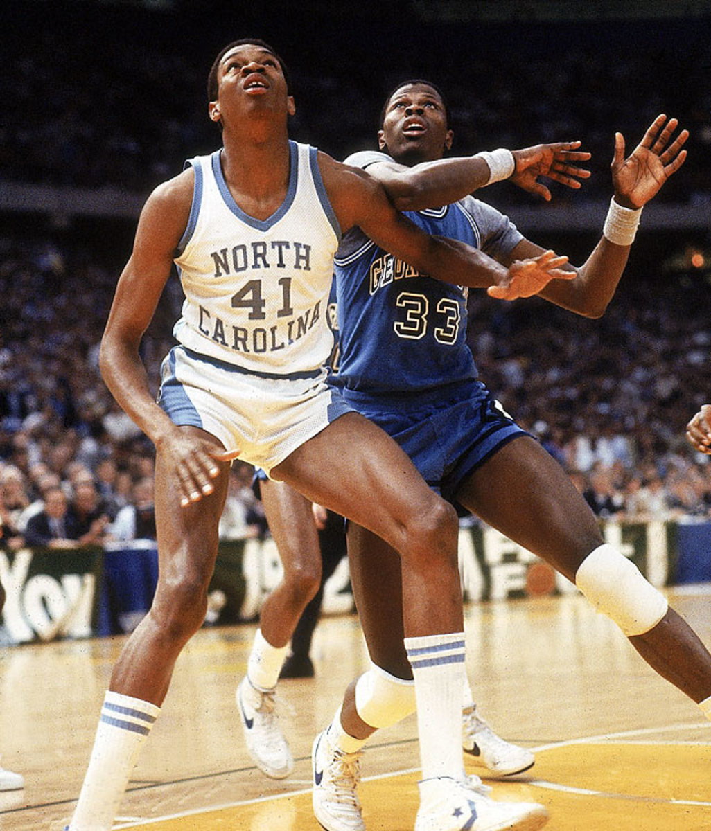 Sam Perkins and Patrick Ewing