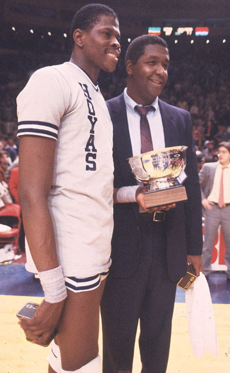 Patrick Ewing and John Thompson 