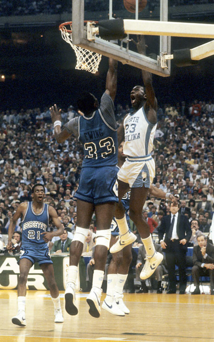 Michael Jordan and Patrick Ewing 