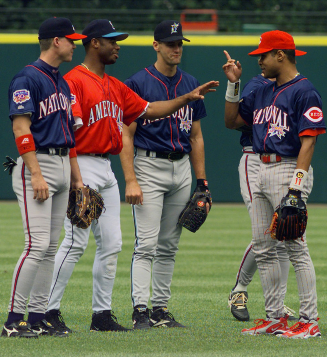 Chipper Jones, Ken Griffey Jr., Kevin Brown and Barry Larkin