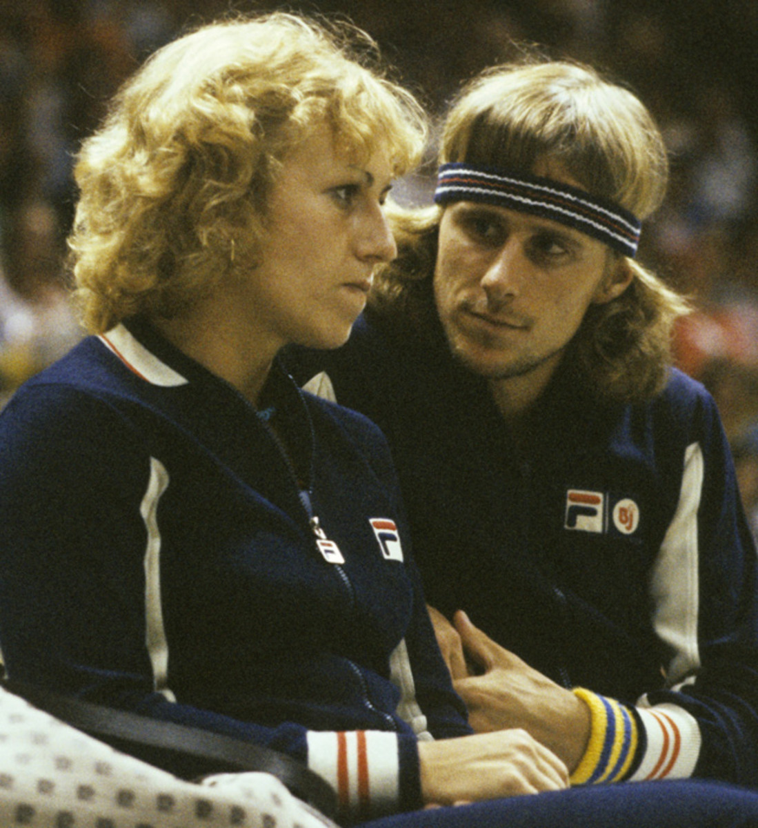 Bjorn Borg and Mariana Simionescu