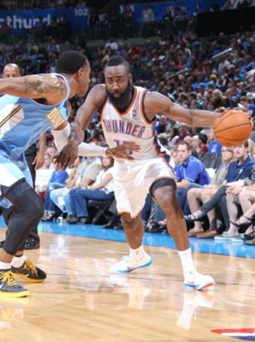 Report: James Harden rejects $52 million extension offer from Thunder -  Sports Illustrated, image size:894x1200