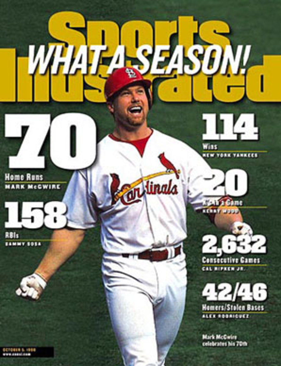 Mark McGwire later admitted to using steroids during his record-setting 70 home run season in 1998. (Darren Carroll/SI)