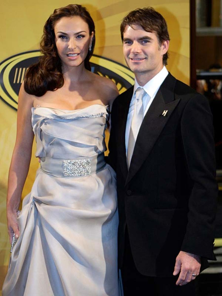 Jeff Gordon and Ingrid Vandebosch