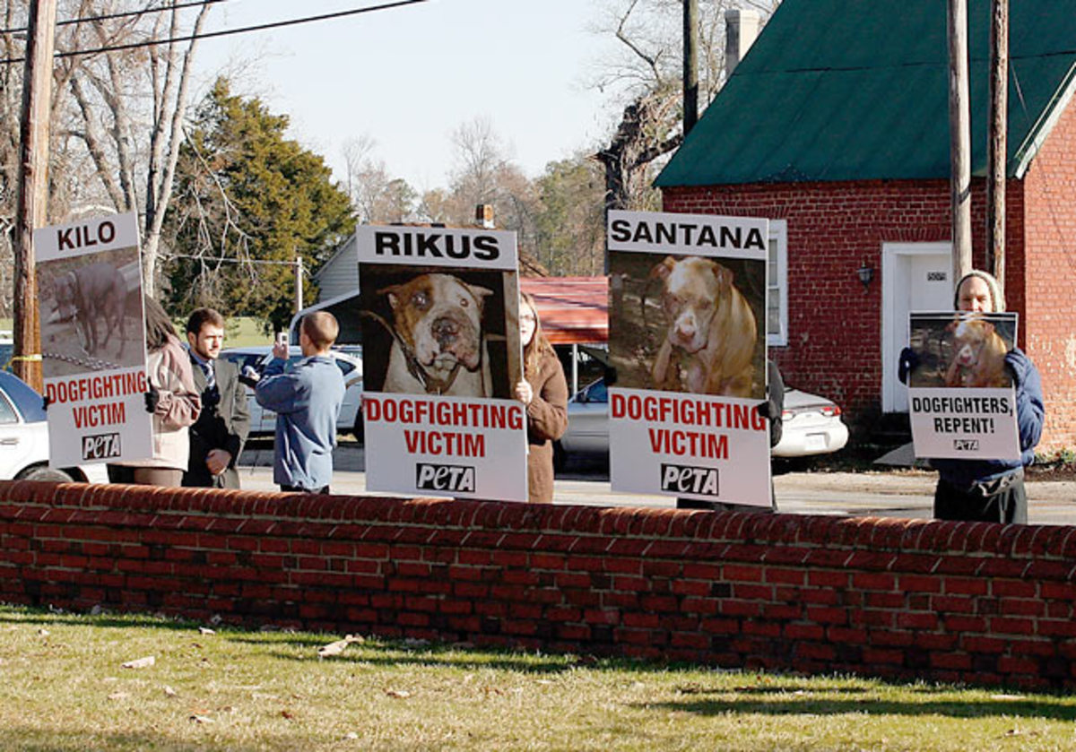 Michael Vick Protesters