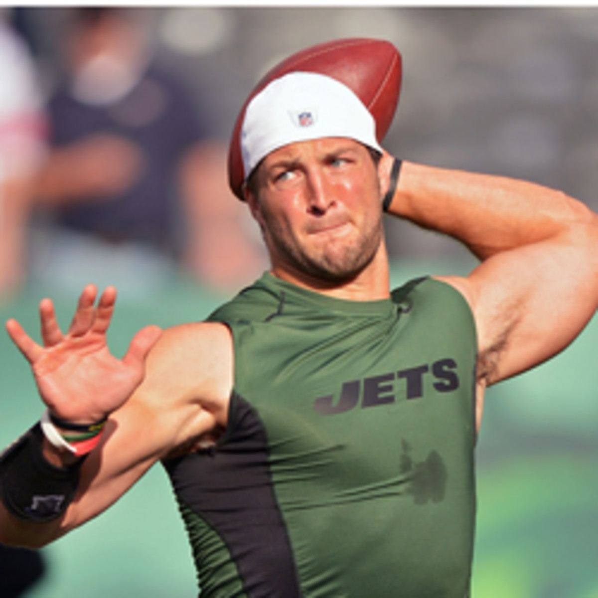 Tim Tebow reportedly asked to be left out of the Jets Wildcat packages on Sunday. (Drew Hallowell/Getty Images)