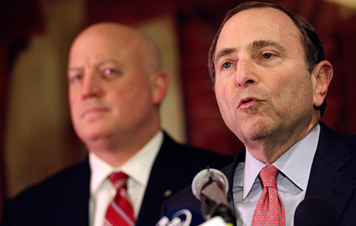 Billy Daly and Gary Bettman