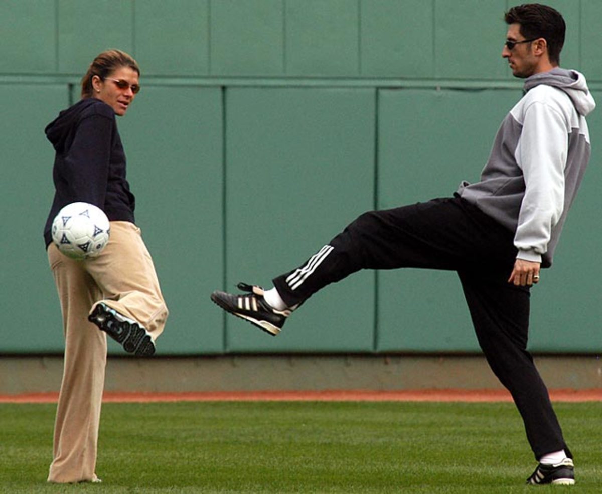 Mia Hamm and Nomar Garciaparra
