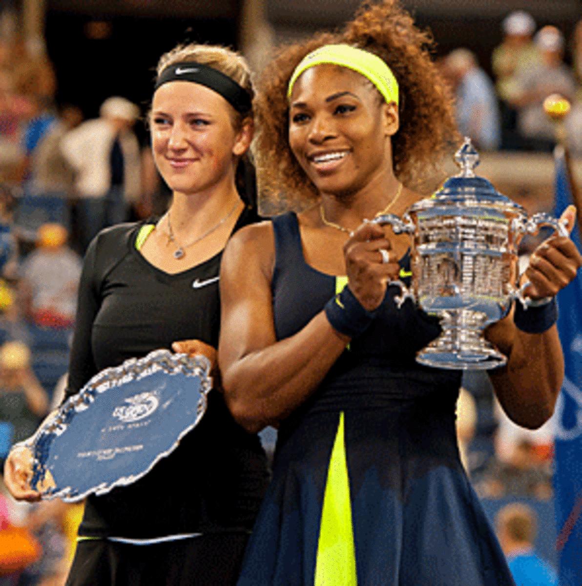 Victoria Azarenka expressed admiration for an experienced Serena Williams after the final.
