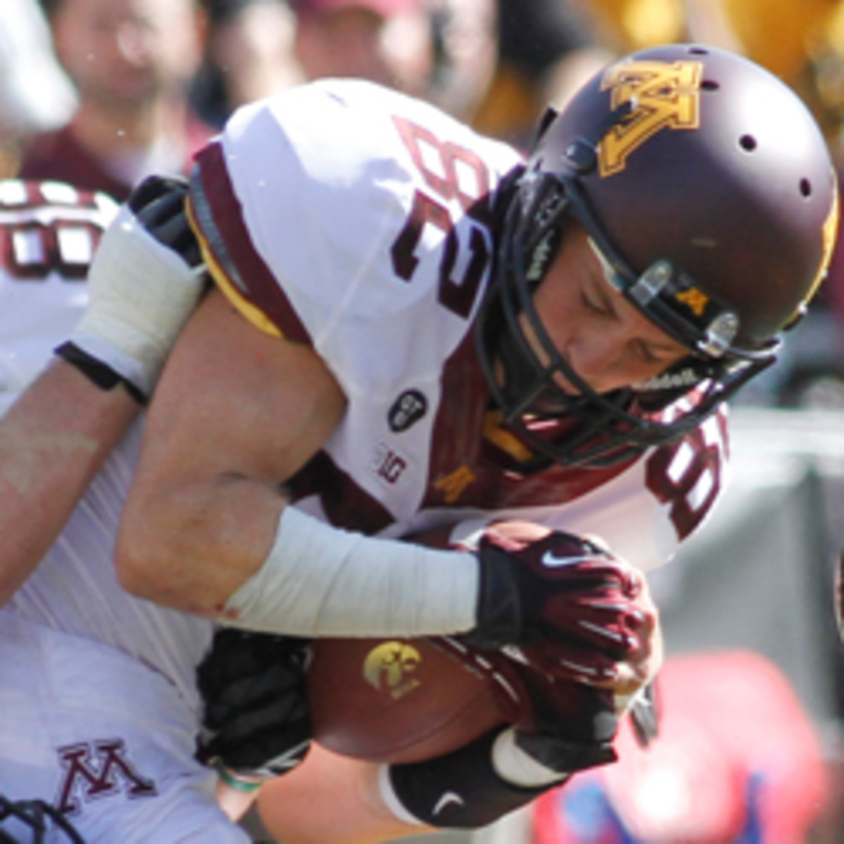 A.J. Barker quit the Minnesota Gophers after claims of mistreatment. (Matthew Hoist/Getty Images)