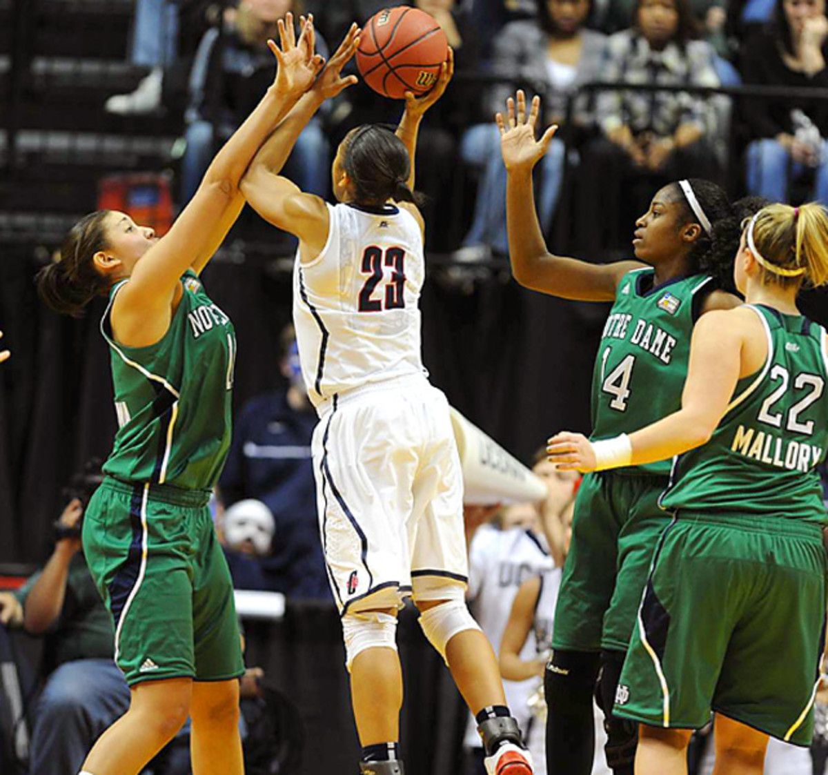Notre Dame 72, Connecticut 63
