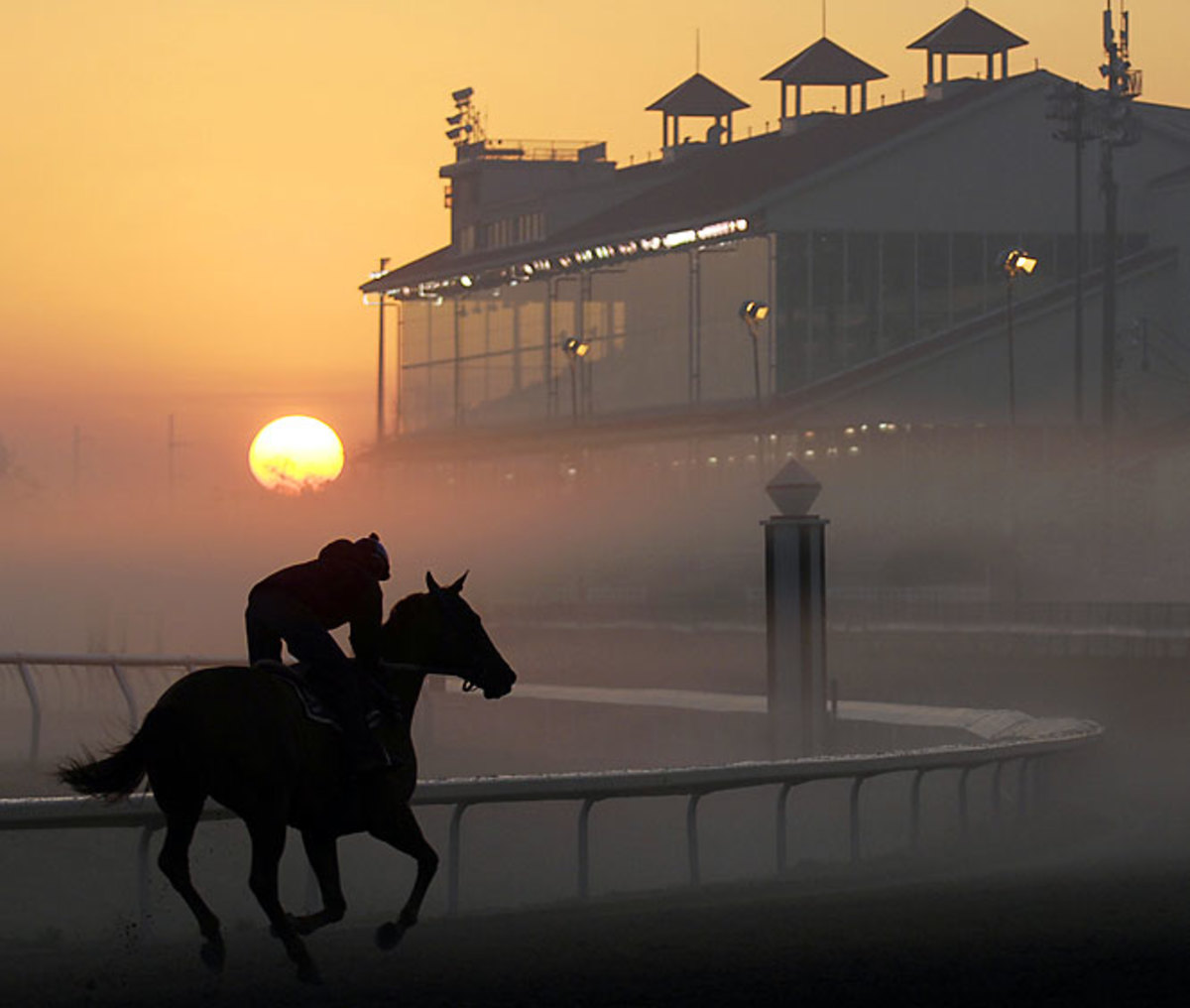 Sunrise at the Fair Grounds in New Orleans
