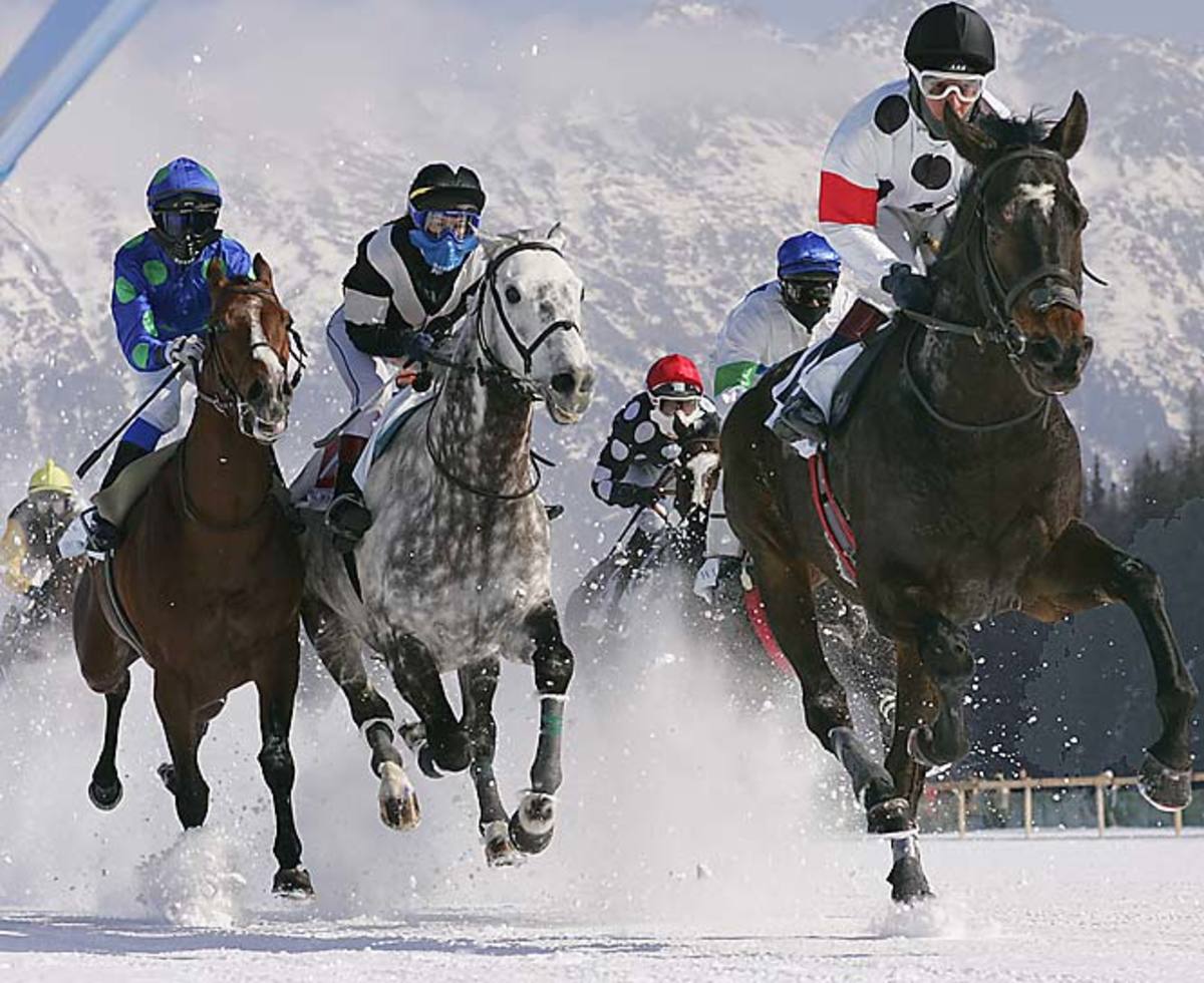White Turf horse show and race, San Moritz