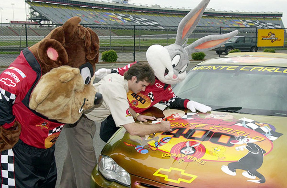 Jeff Gordon, Bugs Bunny, Tasmanian Devil