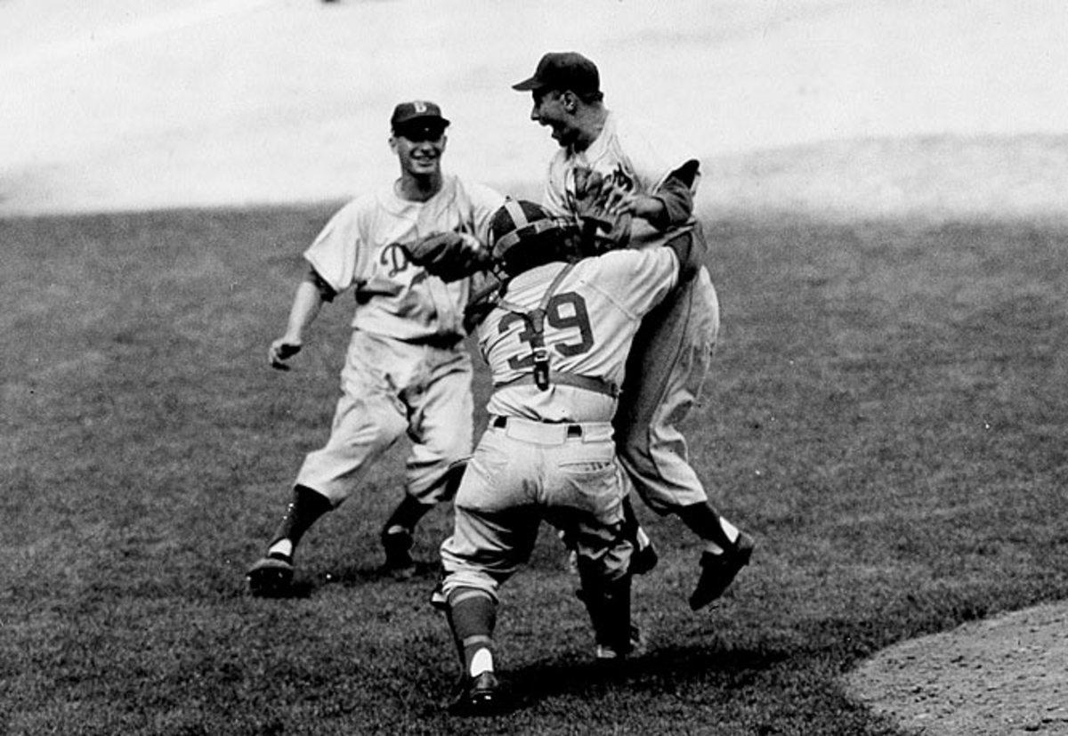 The Brooklyn Dodgers win the World Series (1955)