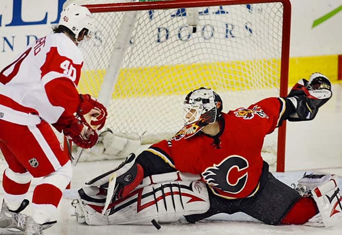 Flames 3, Red Wings 2