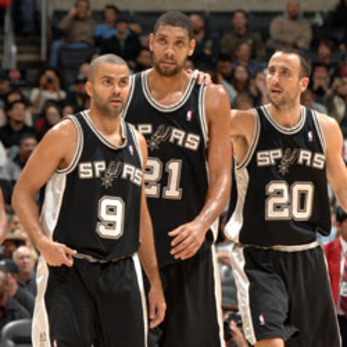 Tim Duncan, Manu Ginobili, Tony Parker, San Antonio Spurs