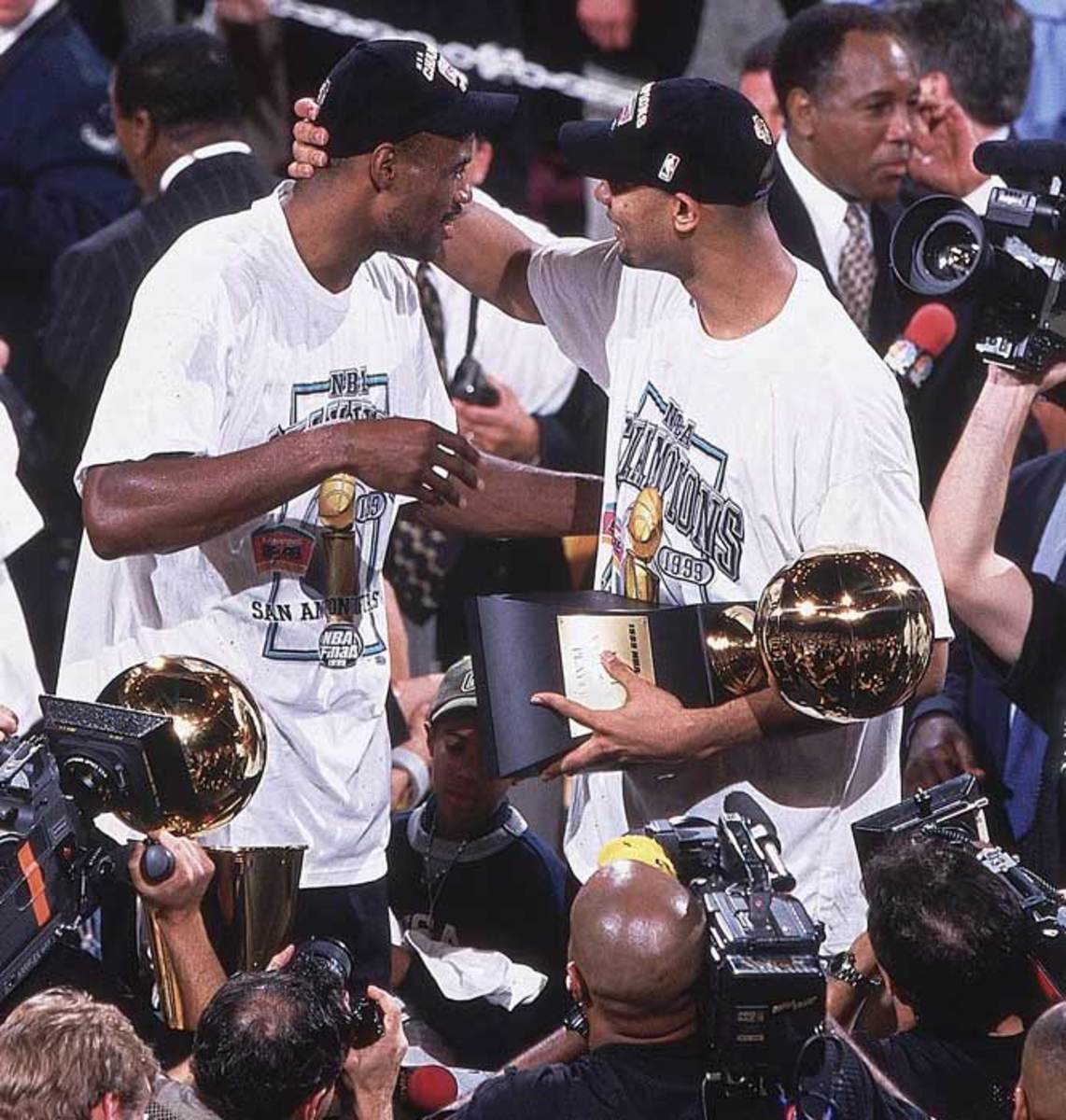 Tim Duncan and David Robinson
