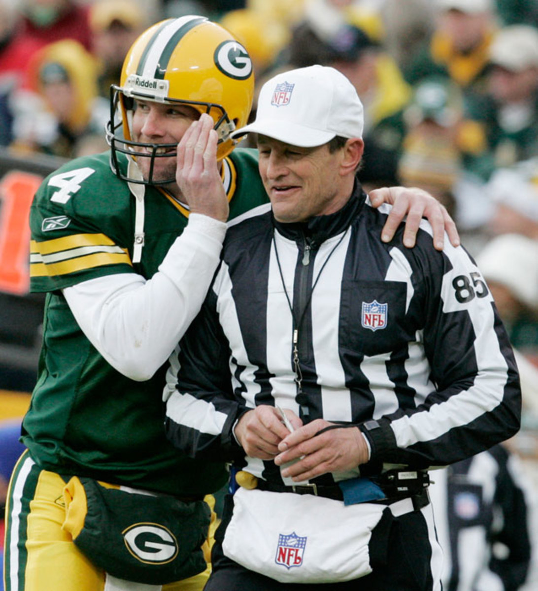 Brett Favre and Ed Hochuli