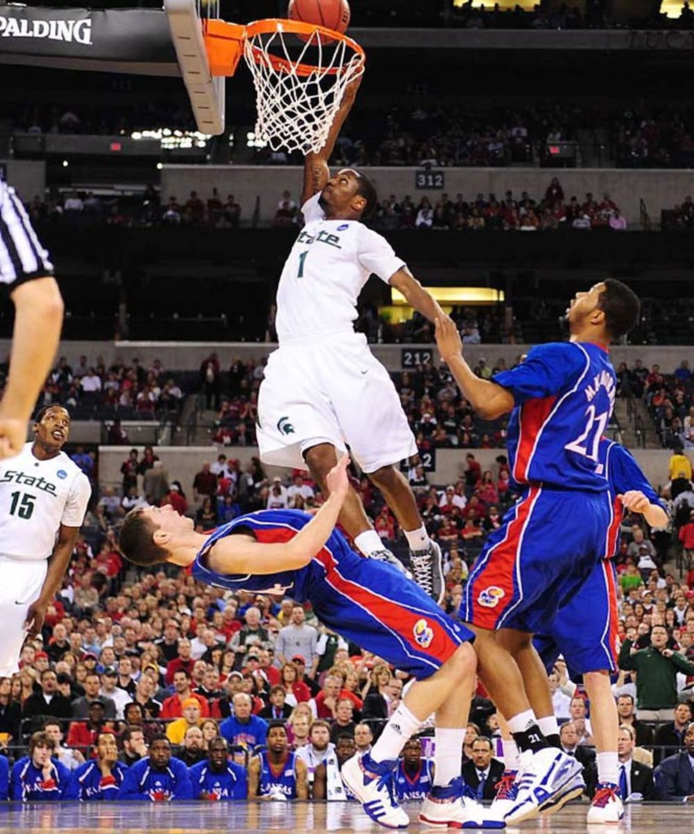 Michigan State 67, Kansas 62