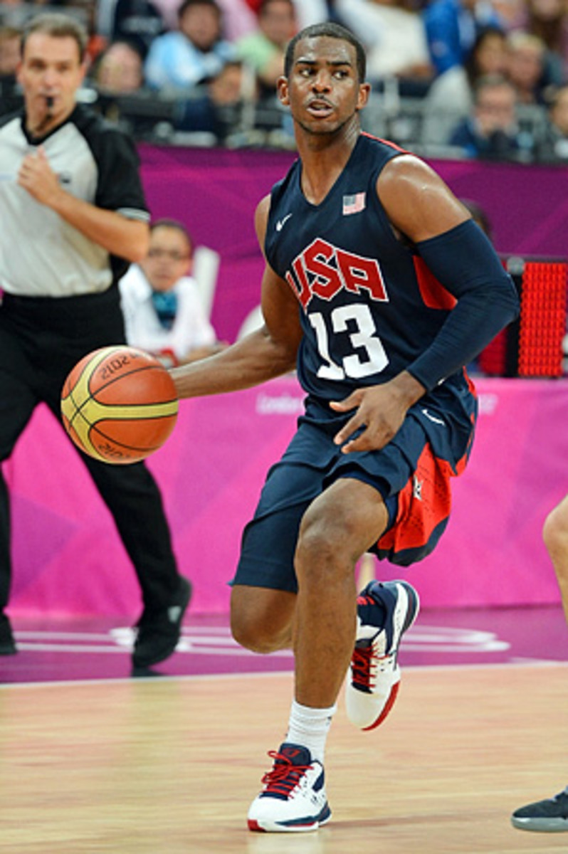 2012 Olympic USA Team #13 Chris Paul Blue Basketball Jerseys