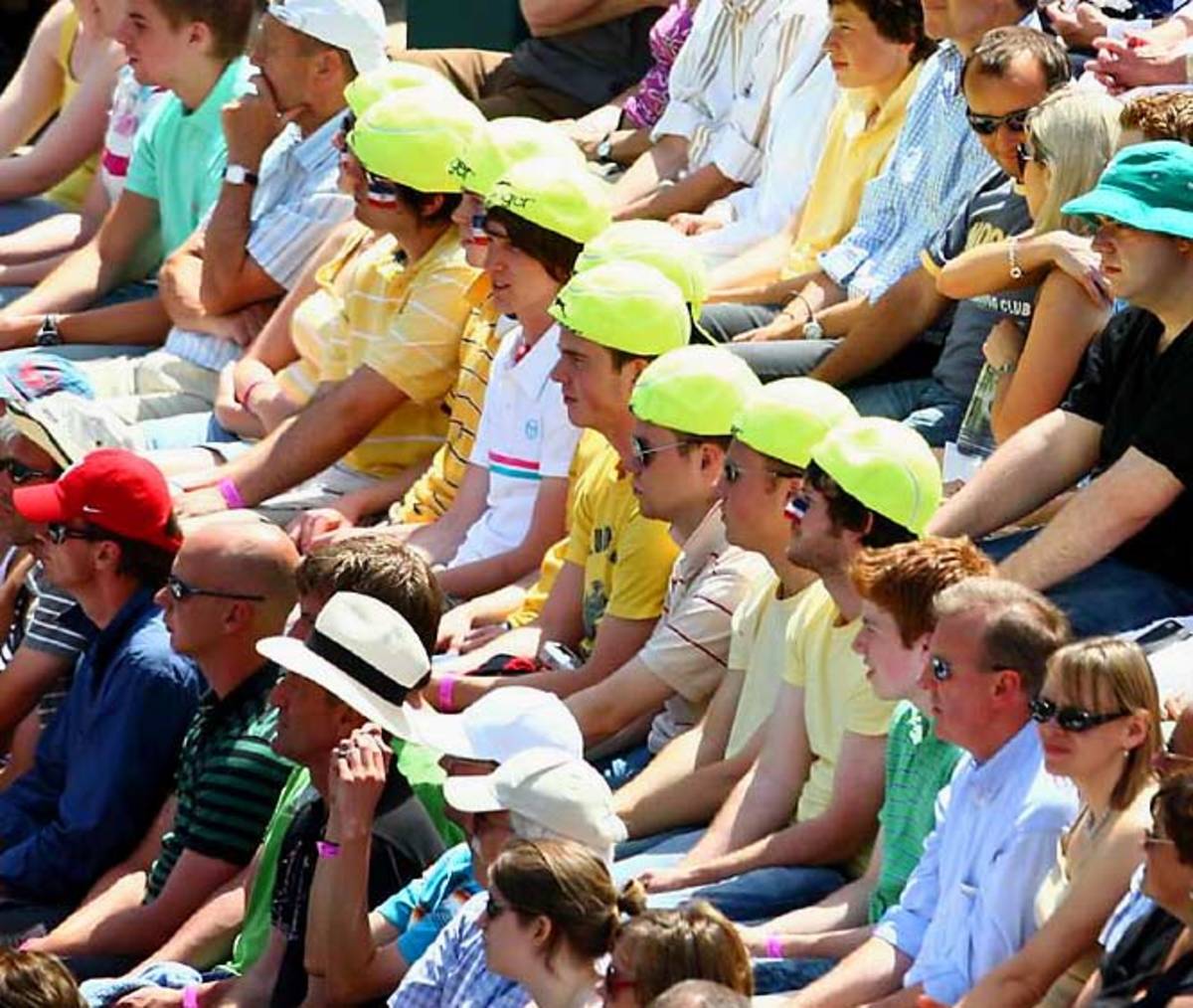 Happy Hat Tennis Fans