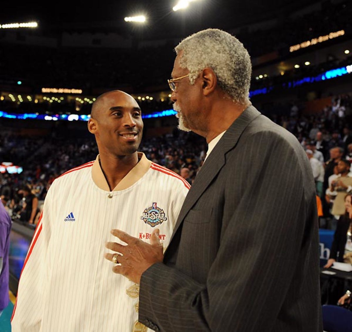 Kobe and Hall of Famer Bill Russell
