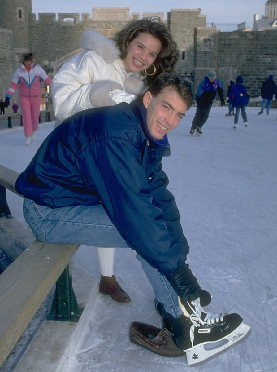 Joe Sakic and Debbie Metivier