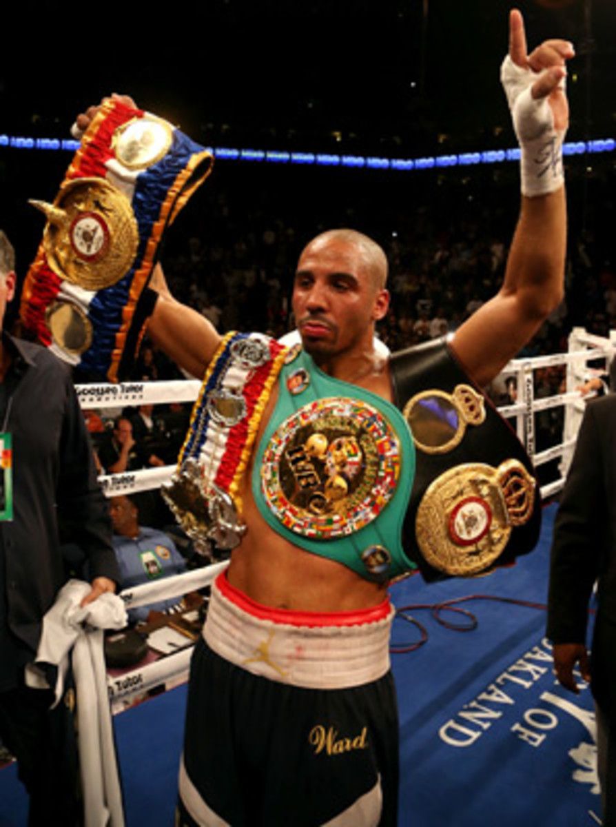 Andre Ward retained his middleweight titles with a TKO over Chad Dawson in September. (Ezra Shaw/Getty Images).