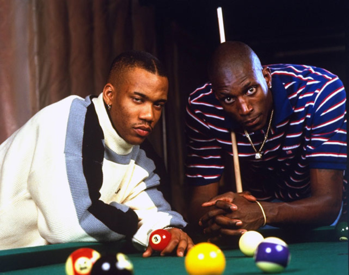 Stephon Marbury and Kevin Garnett