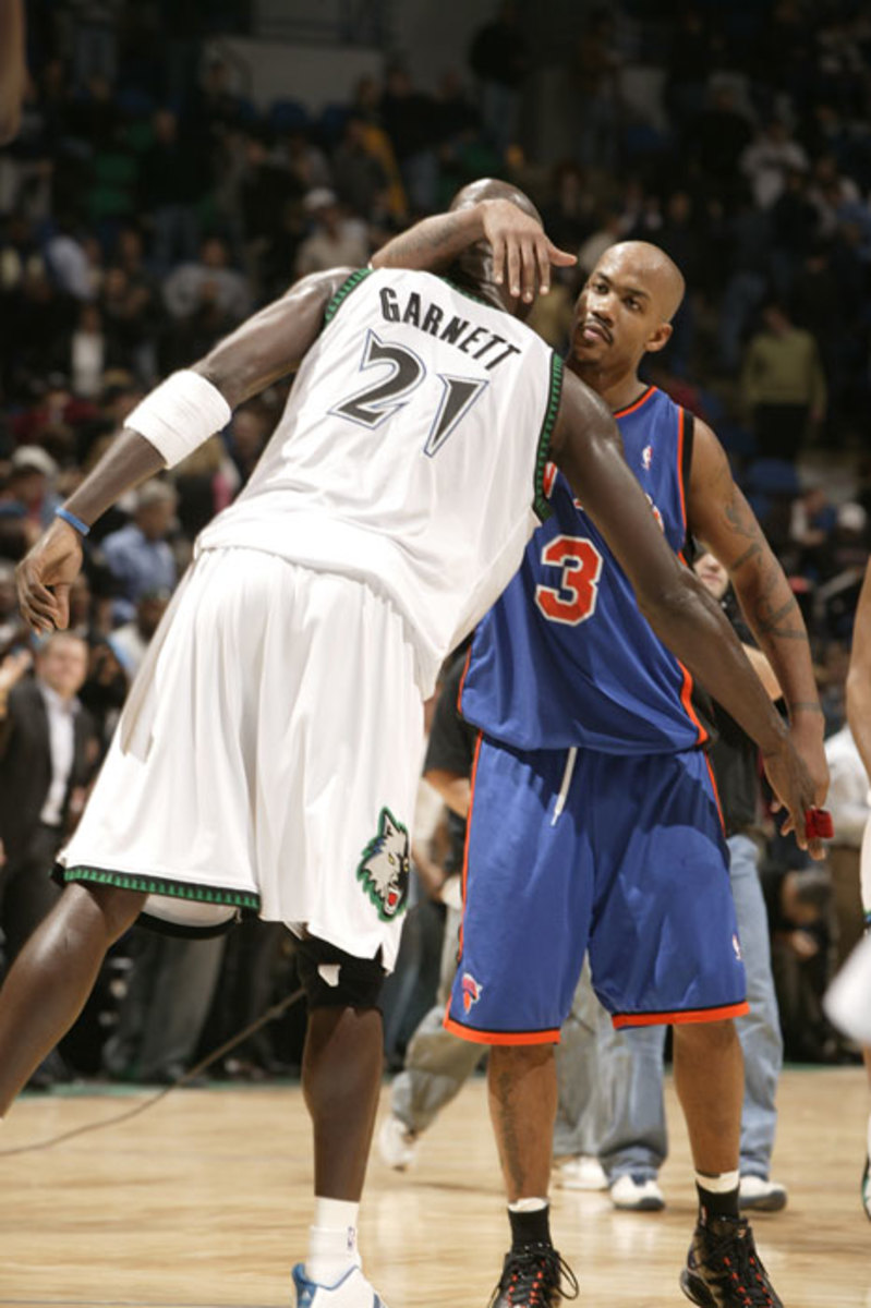 Kevin Garnett and Stephon Marbury