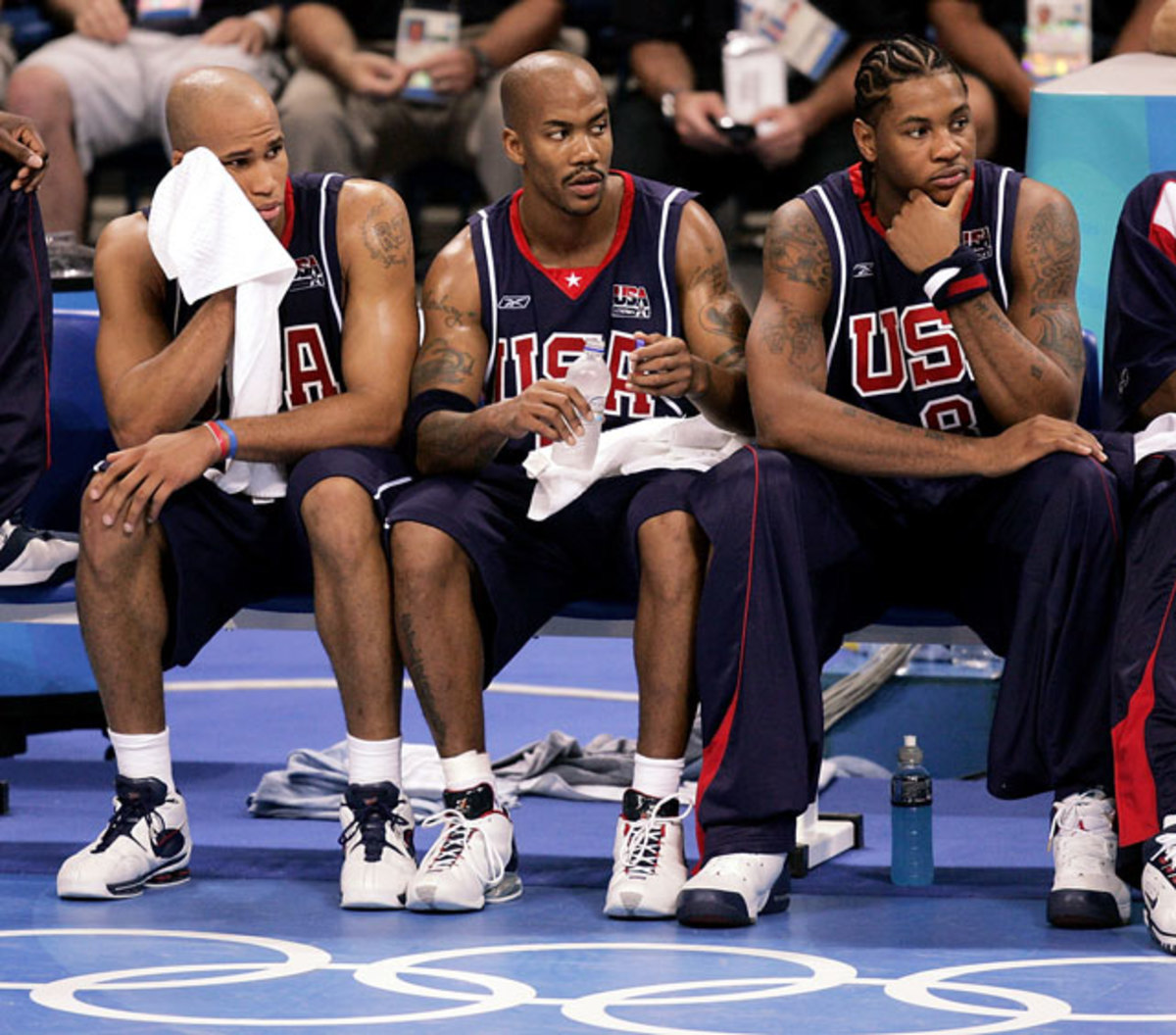 Richard Jefferson, Stephon Marbury and Carmelo Anthony