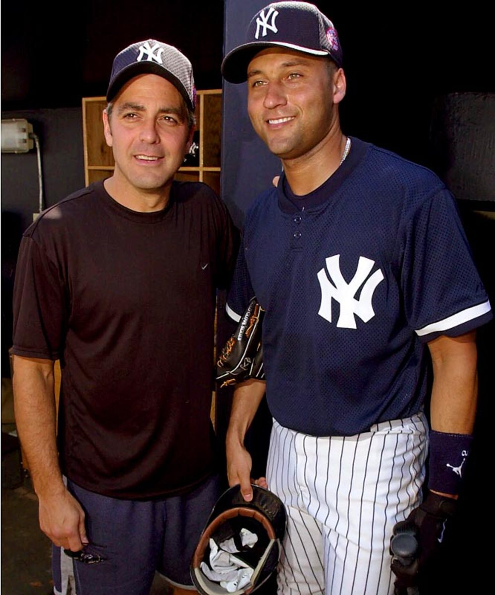 Derek Jeter and George Clooney