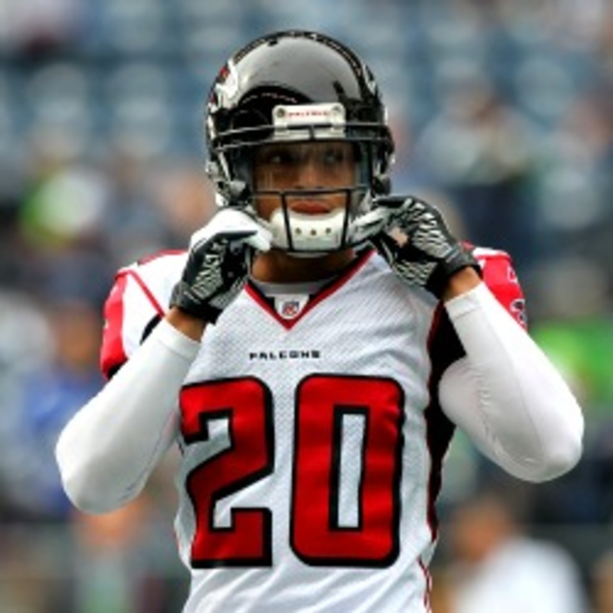 Falcons cornerback Brent Grimes is out for the remainder of the season due ...