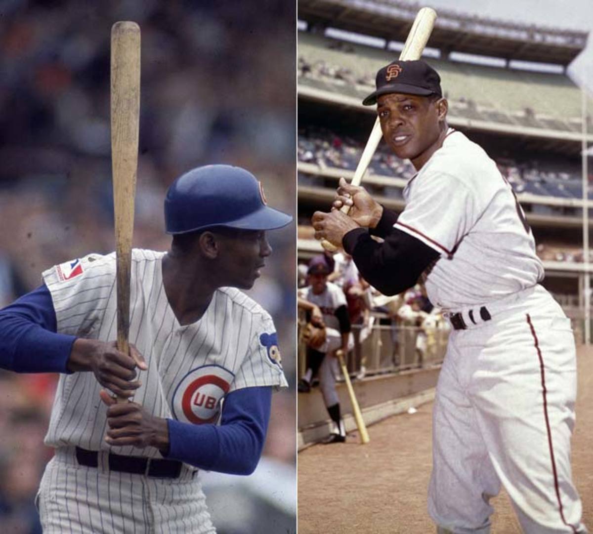 Ernie Banks and Willie Mays