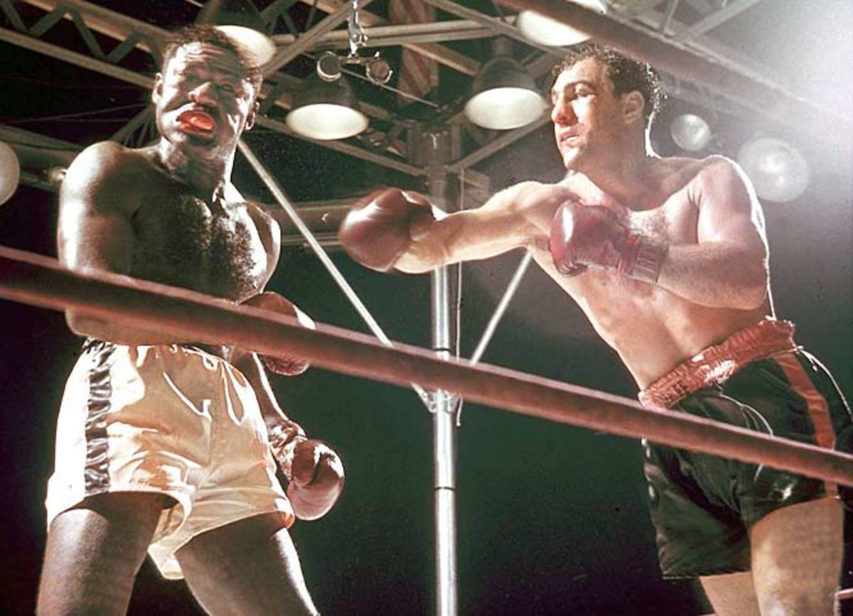 Rocky Marciano and Ezzard Charles