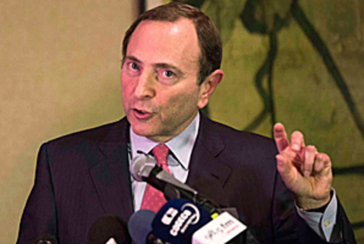 If a season can somehow be salvaged, Commissioner Gary Bettman says he doesn't want a season shorter than 48 games per team.