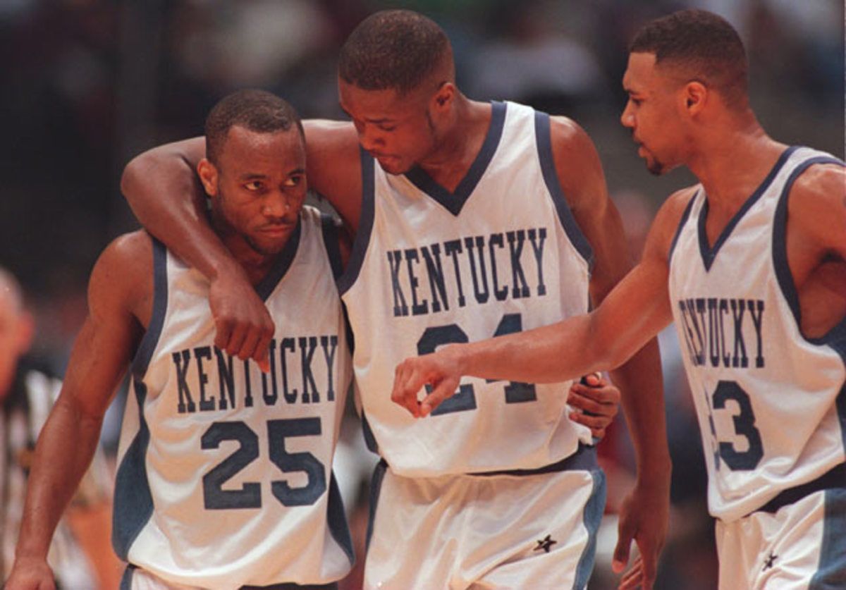 Anthone Epps, Antoine Walker and Ron Mercer