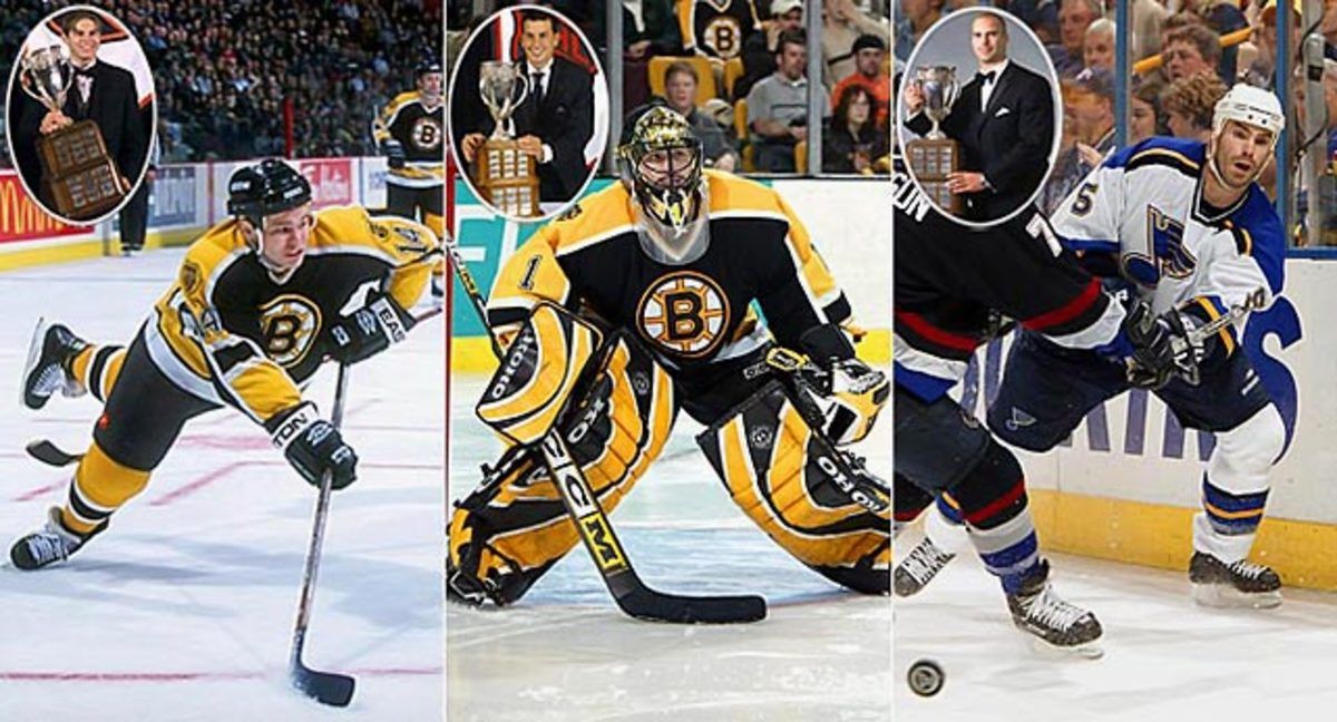 Sergei Samsonov, Andrew Raycroft, Barret Jackman