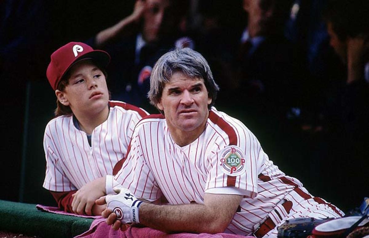 Pete Rose with son 