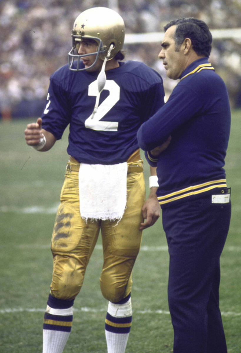 Tom Clements and Ara Parseghian